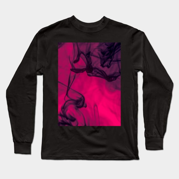 Black Smoke Long Sleeve T-Shirt by nightowl